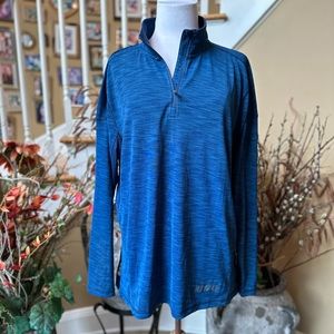 Elevate Sport 2XL Blue Half Zip Pullover